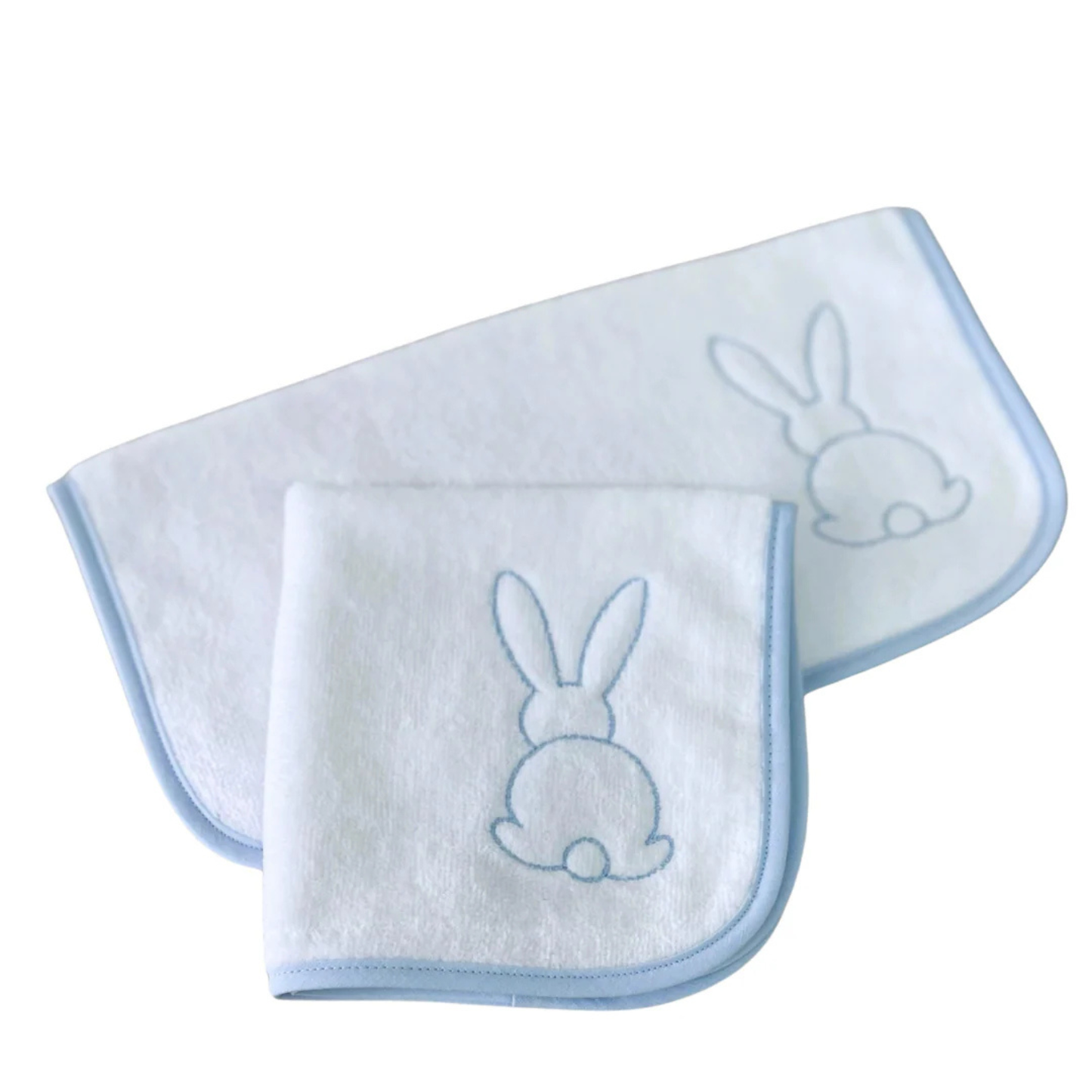 Baby Face Washer Blue Bunny