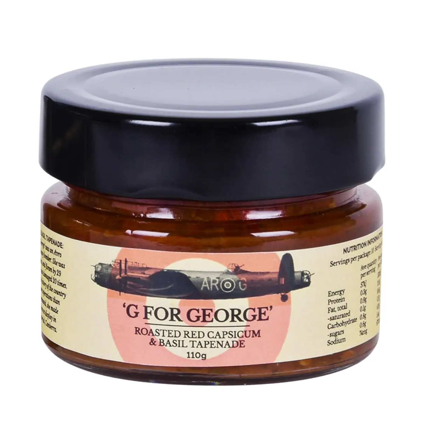 G for George Red Capsicum & Basil Tapenade 110g