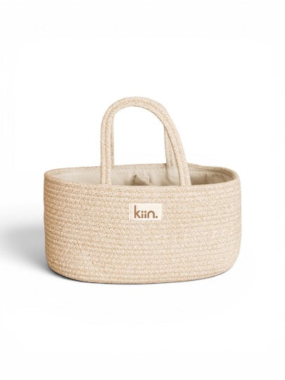 Kiin Baby Cotton Rope Nappy Caddy Organiser