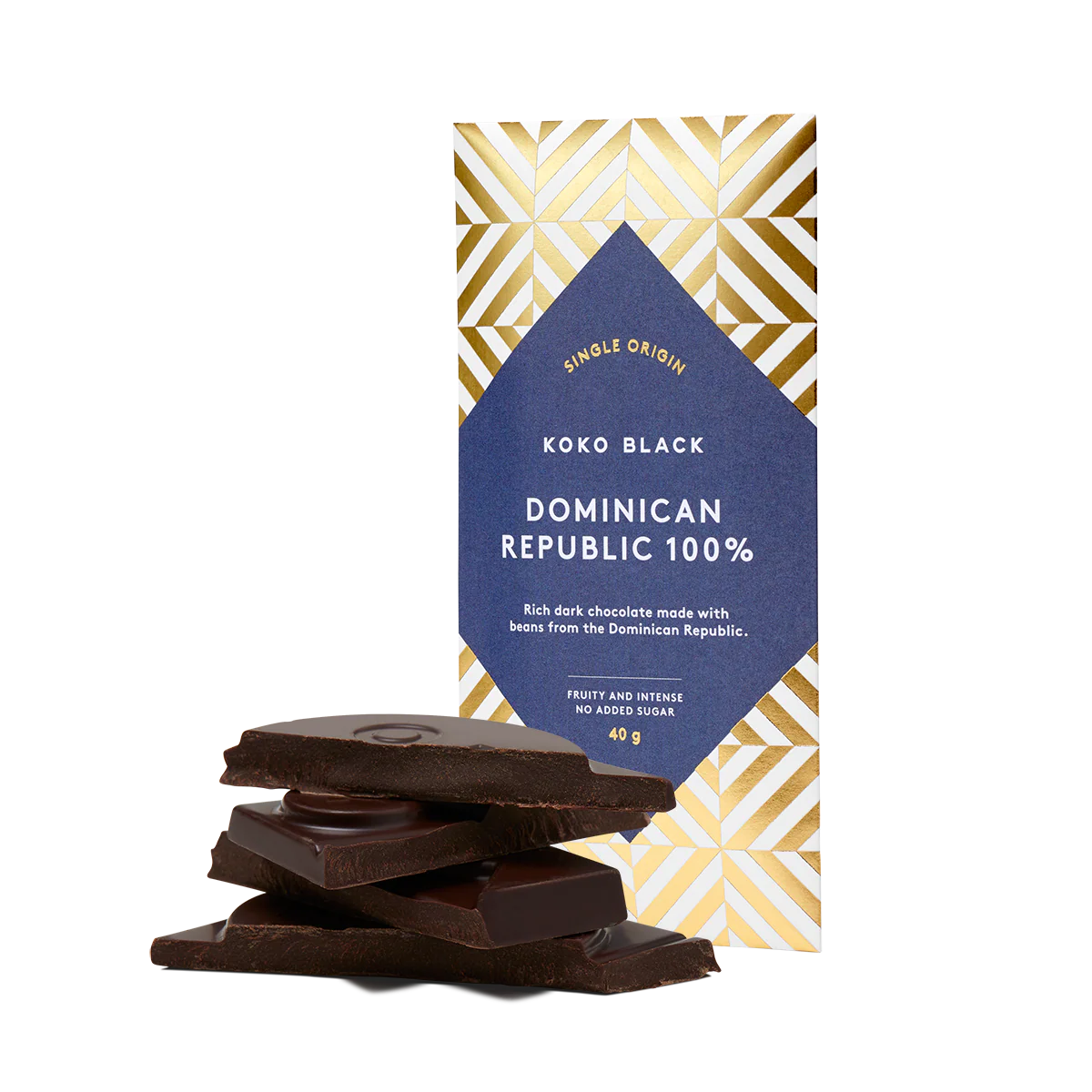 Koko Black Dominican Republic 100% Dark Chocolate