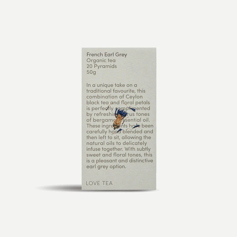Love Tea French Earl Grey Pyramid Tea Bags