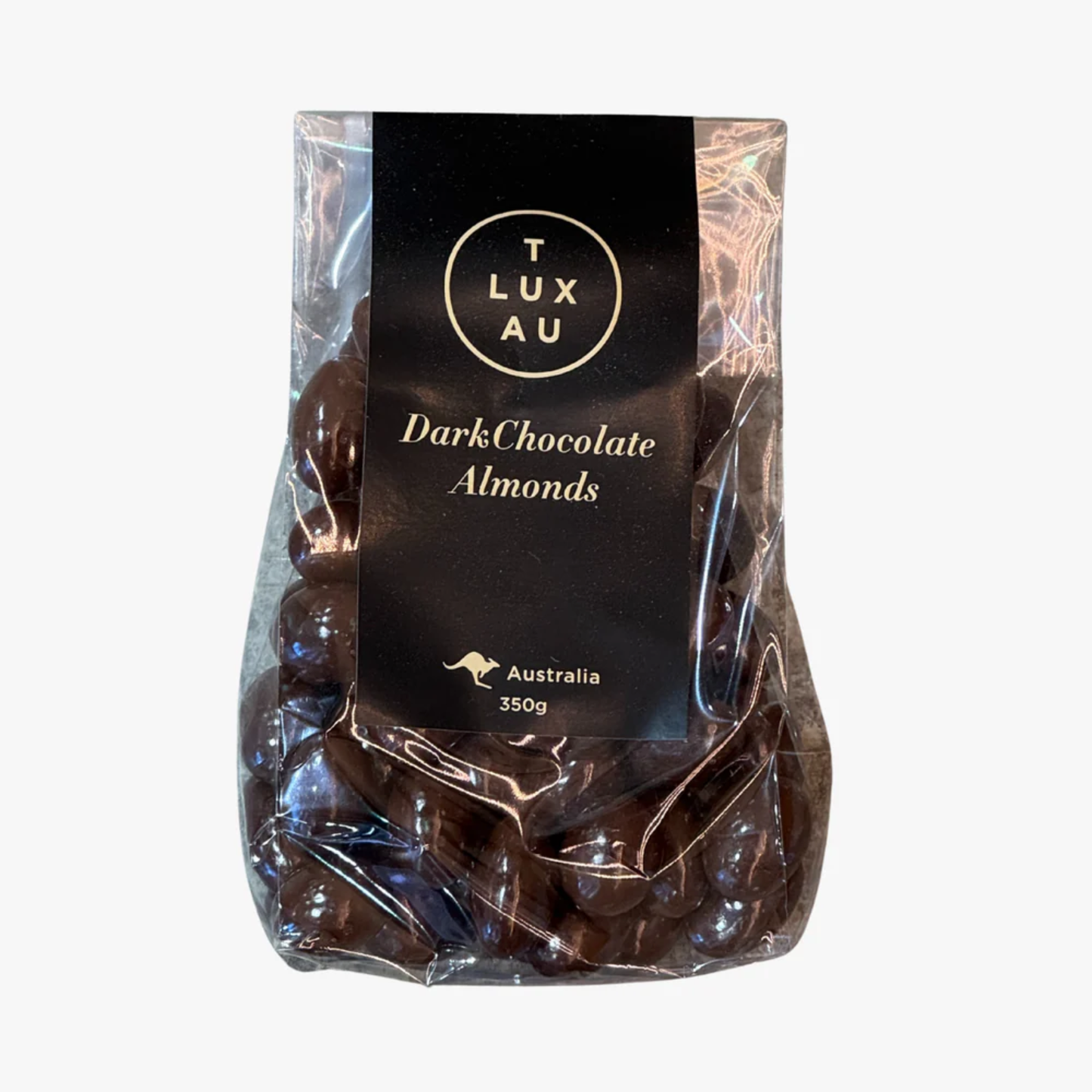 Tlux AU Dark Chocolate Almonds 350g
