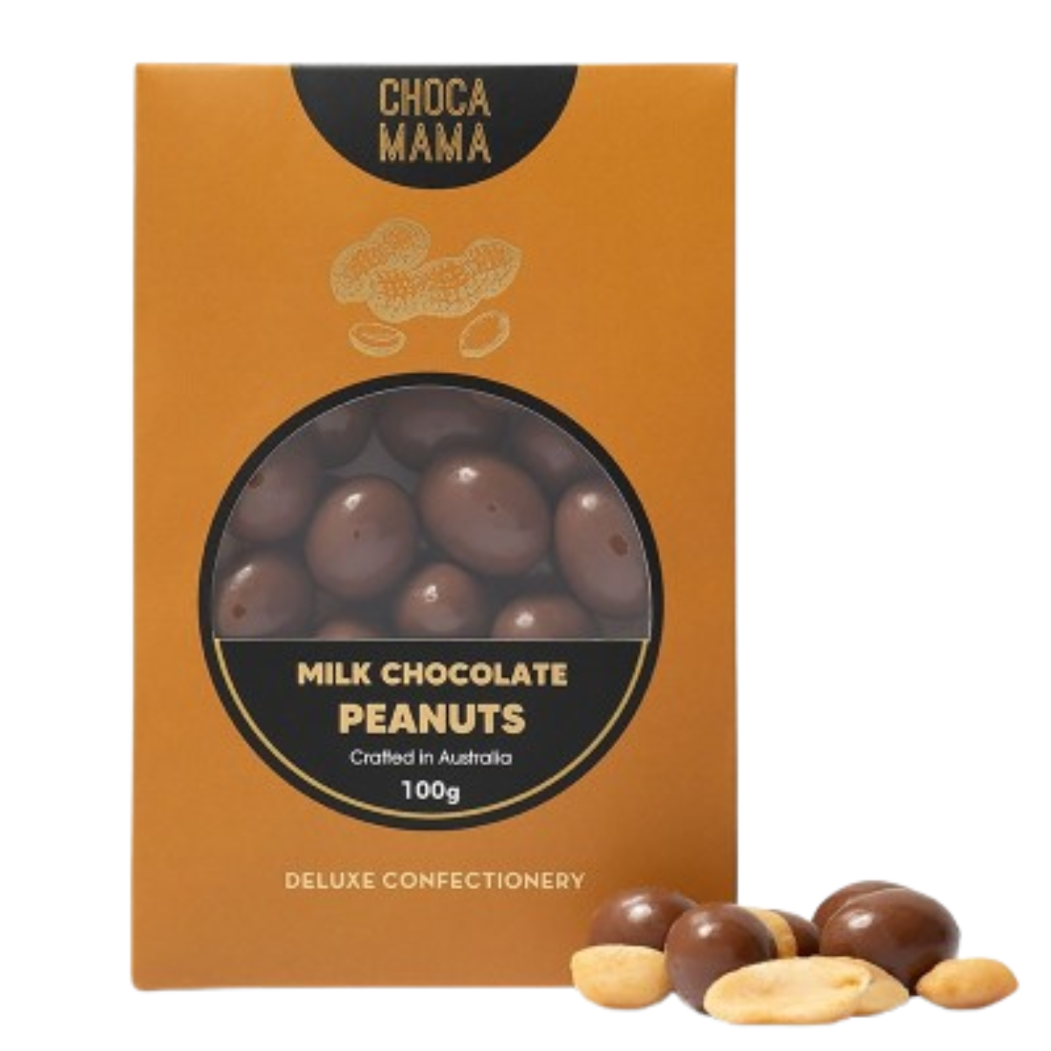 Chocamama Milk Chocolate Peanuts 100g