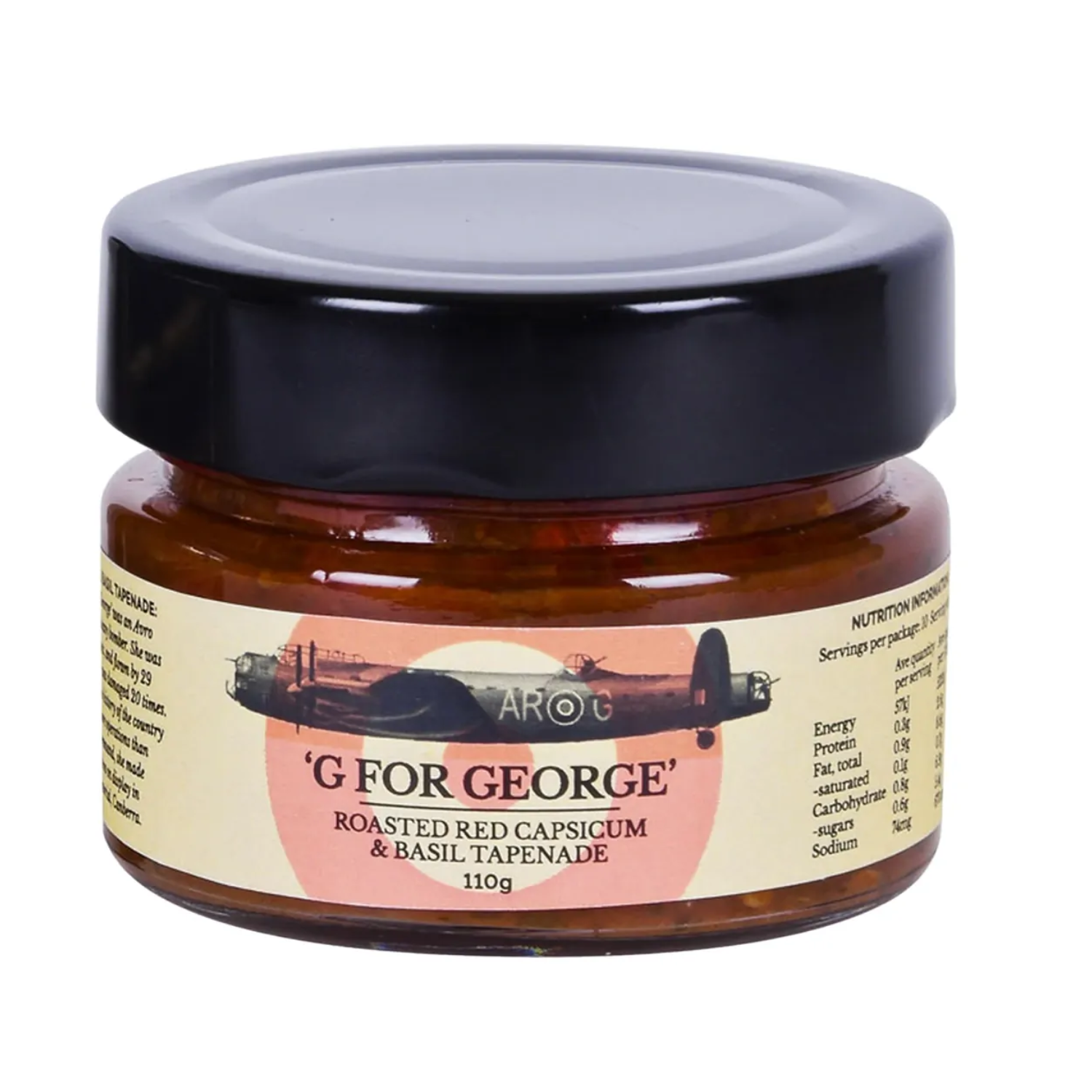 G for George Red Capsicum & Basil Tapenade 110g