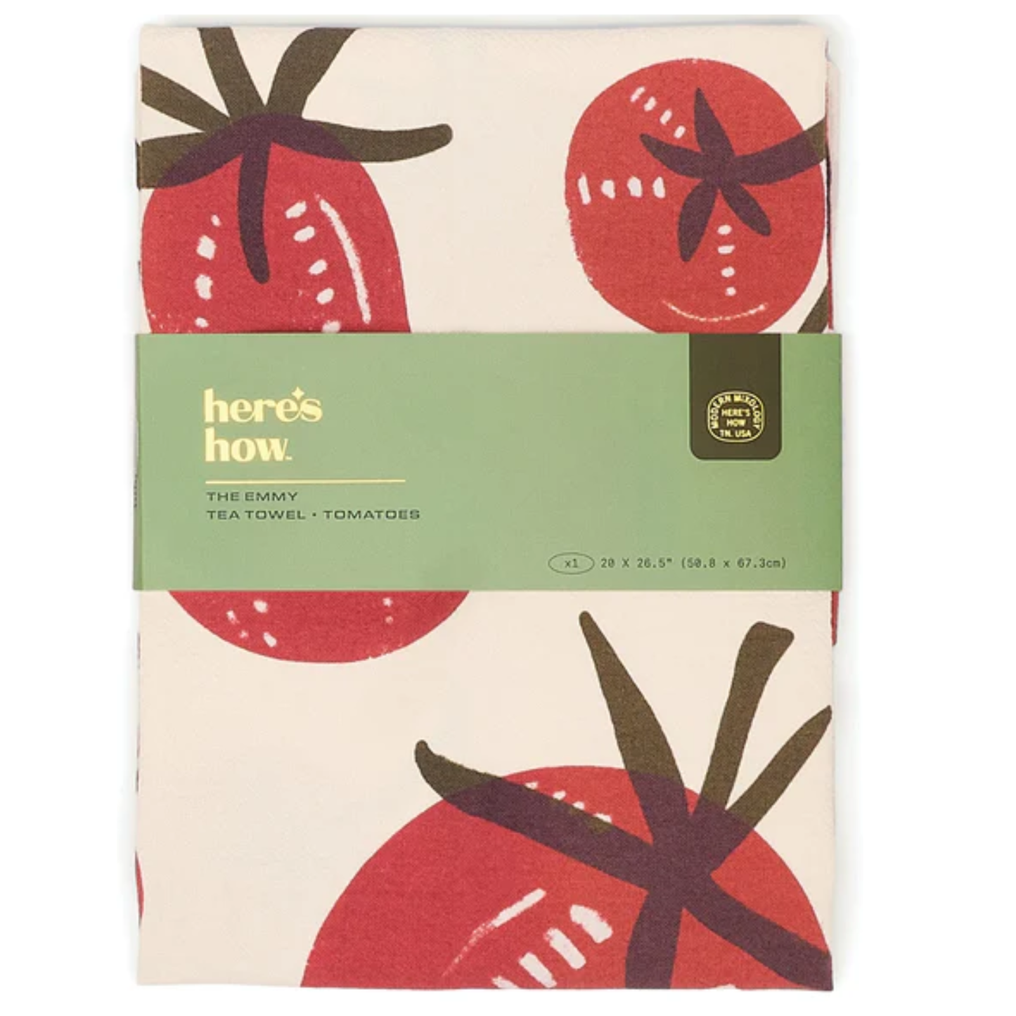 Here’s How Tomato  Tea Towel
