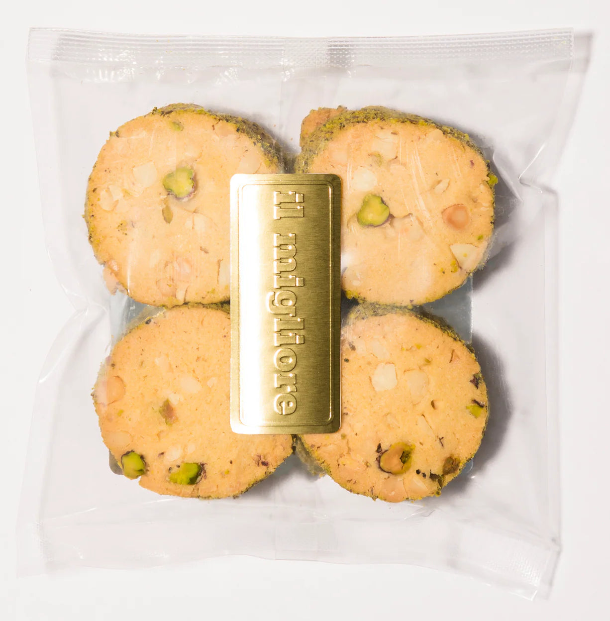 Il Migliori Macadamia Pistachio Shortbread with Lemon Myrtle