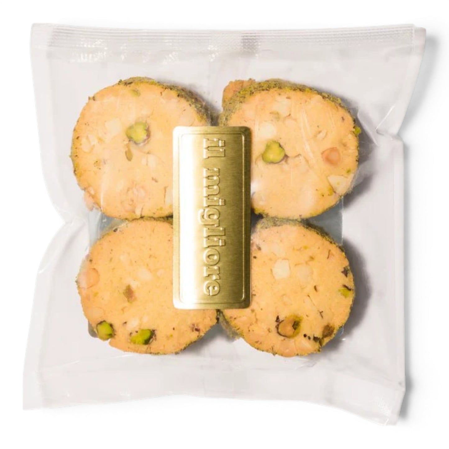 Il Migliori Macadamia Pistachio Shortbread with Lemon Myrtle