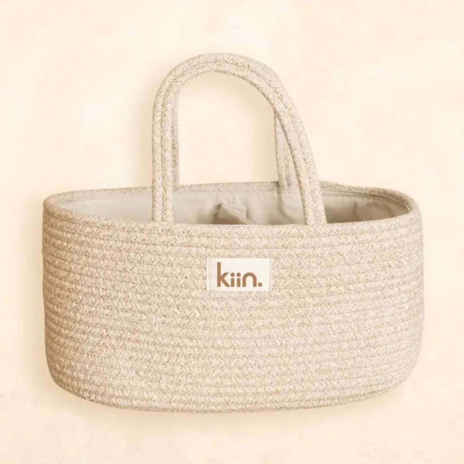 Kiin Baby Cotton Rope Nappy Caddy Organiser