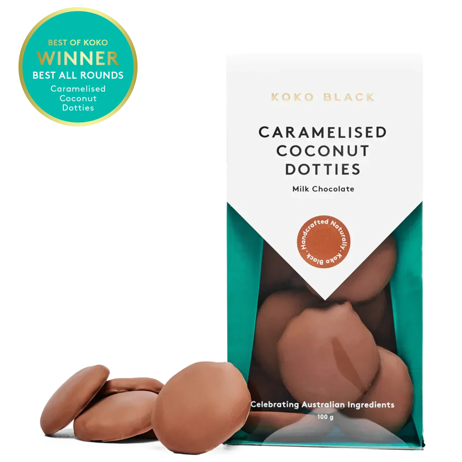 Koko Black CarmelisedCoconut Dotties